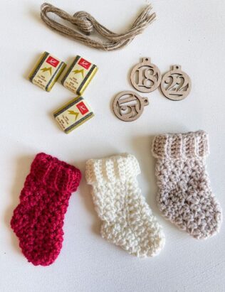 Mini Crochet Stocking Pattern - MJ's off the Hook Designs