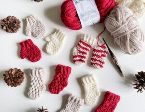 Mini Crochet Stocking Pattern - MJ's off the Hook Designs