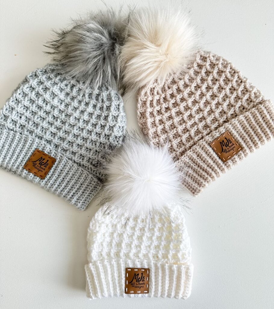 Waffle Stitch Crochet Hat