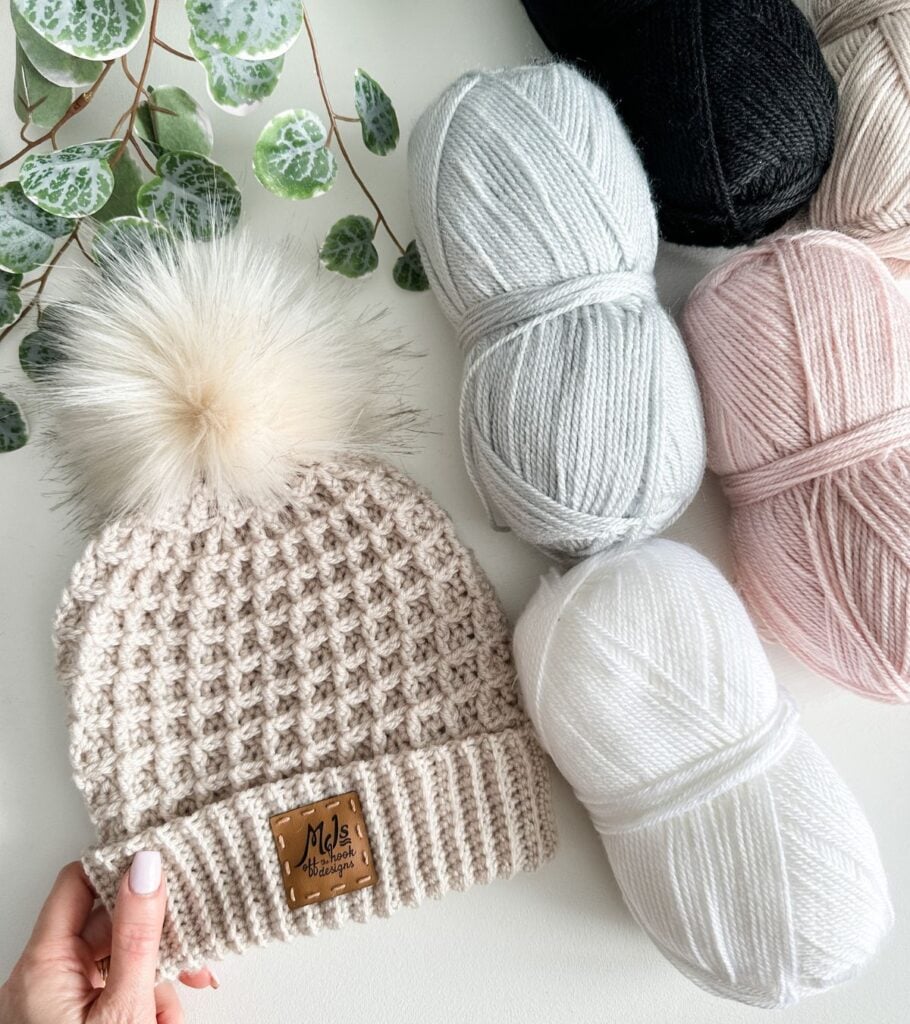 Waffle Stitch Crochet Hat