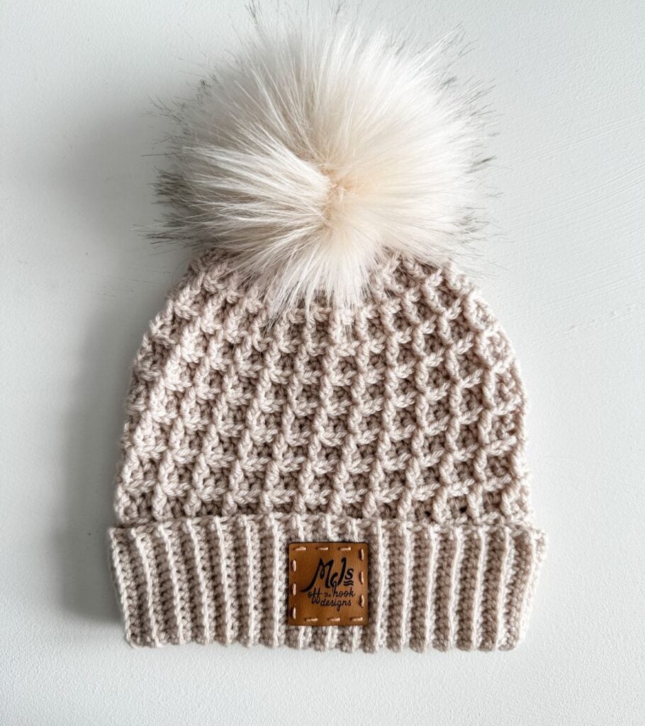 Waffle Stitch Crochet Hat