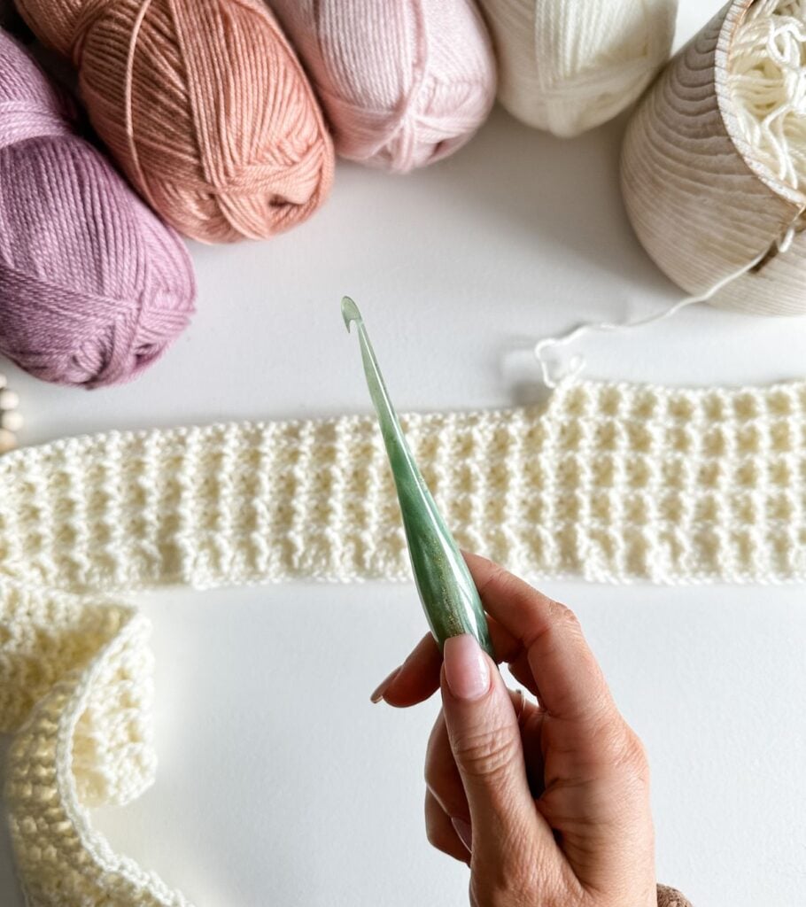 Waffle Stitch Blanket
