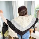         Free crochet shawl pattern and video tutorial for the Hudson wrap.