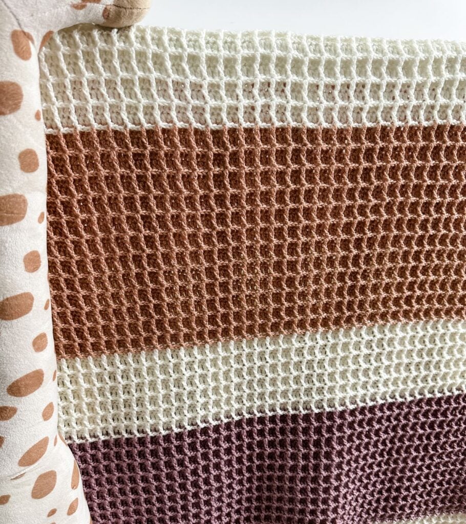 Waffle Stitch Blanket