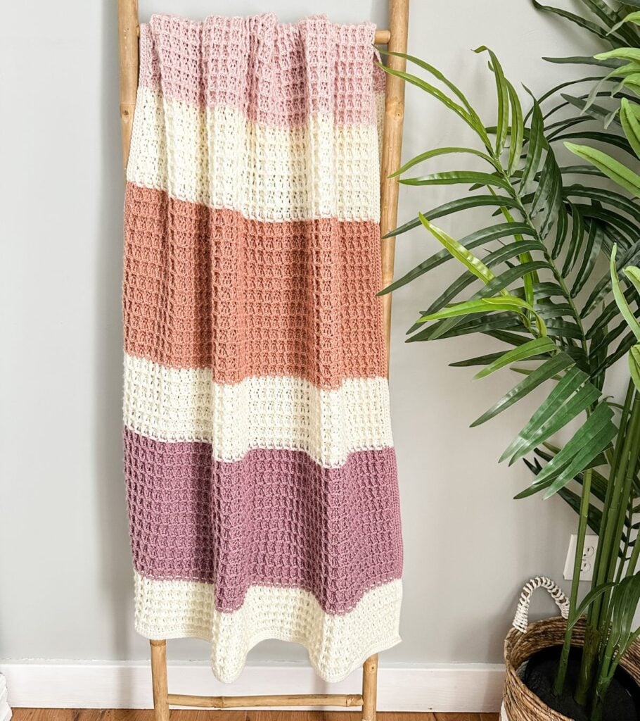 Waffle Stitch Blanket