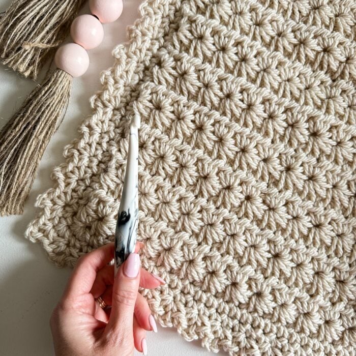 Chunky Star Stitch Crochet Blanket MJ's off the Hook Designs