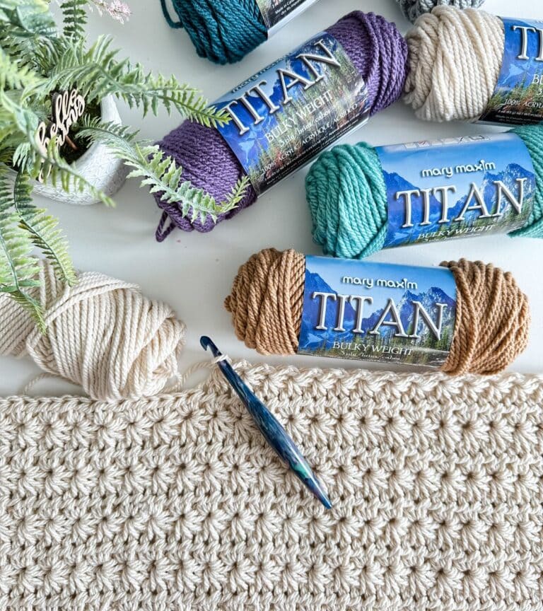 Chunky Star Stitch Crochet Blanket - MJ's off the Hook Designs