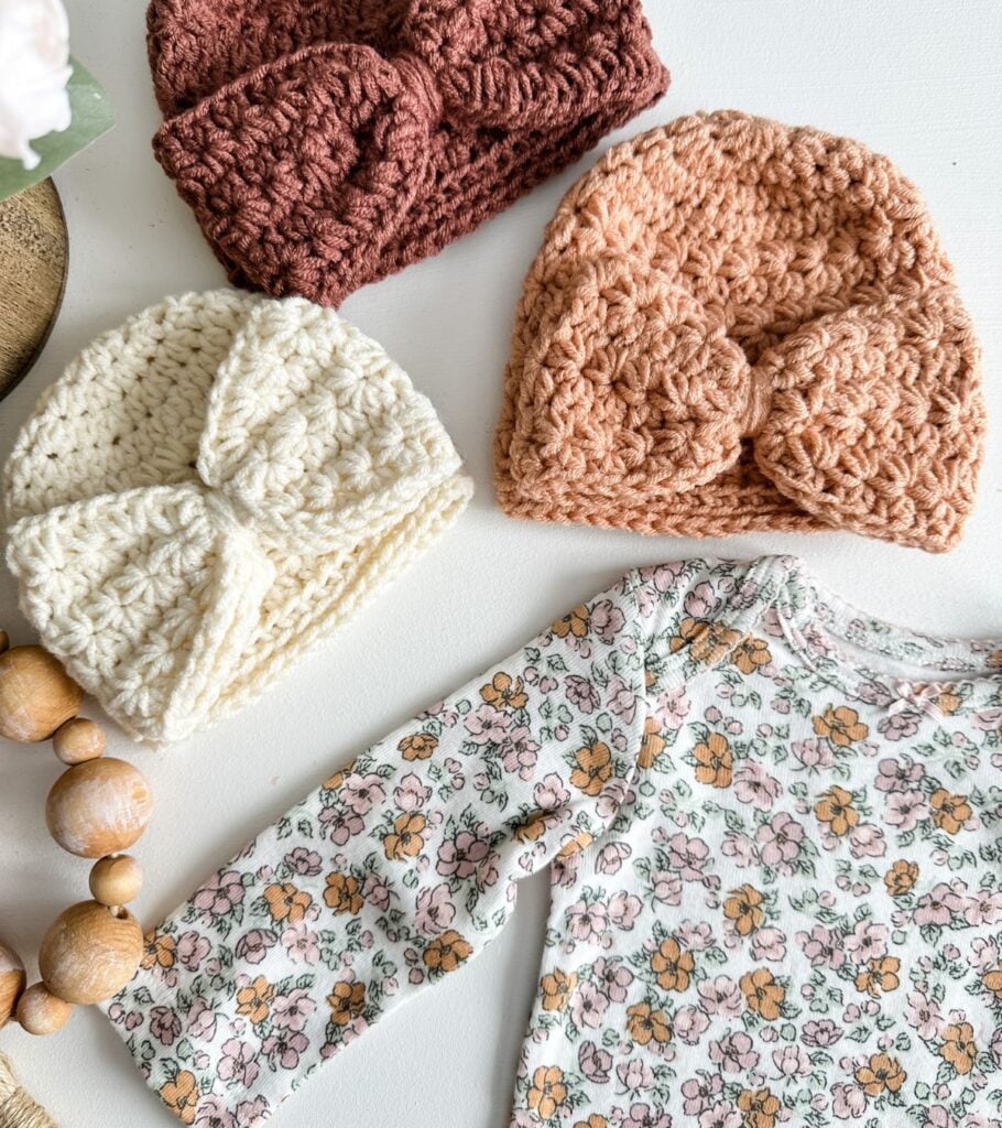 Star Stitch Baby Crochet Hat
