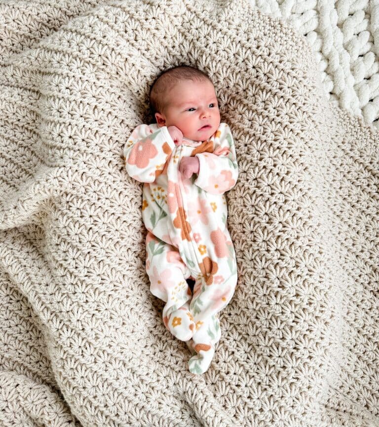 Chunky Star Stitch Crochet Blanket - MJ's off the Hook Designs
