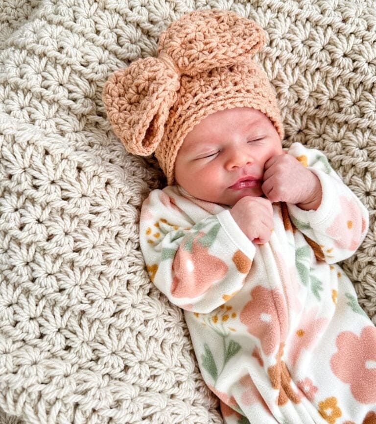 Chunky Star Stitch Crochet Blanket - MJ's off the Hook Designs