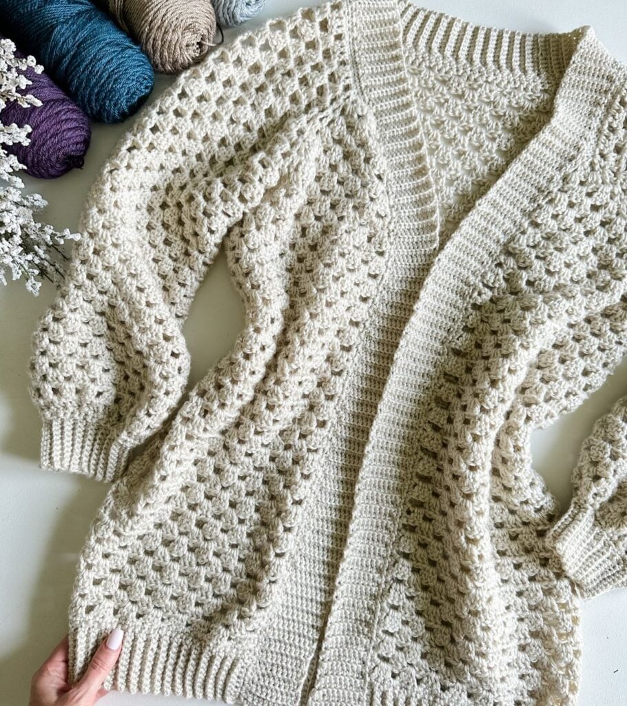 Granny Stitch Crochet Cardigan - MJ's off the Hook Designs