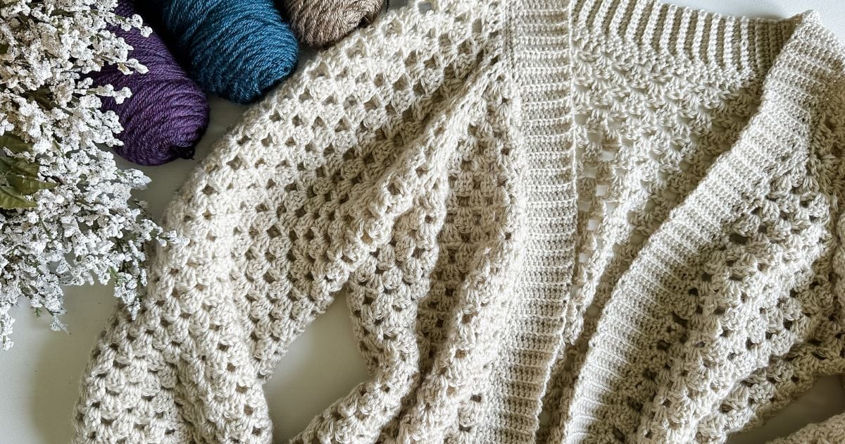 Granny Stitch Crochet Cardigan - MJ's off the Hook Designs