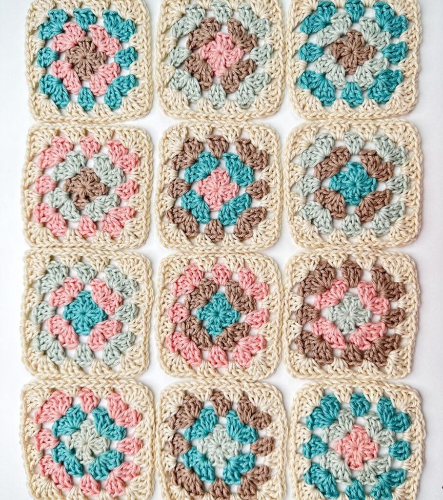 Granny Squares for Granny Square Cardigan