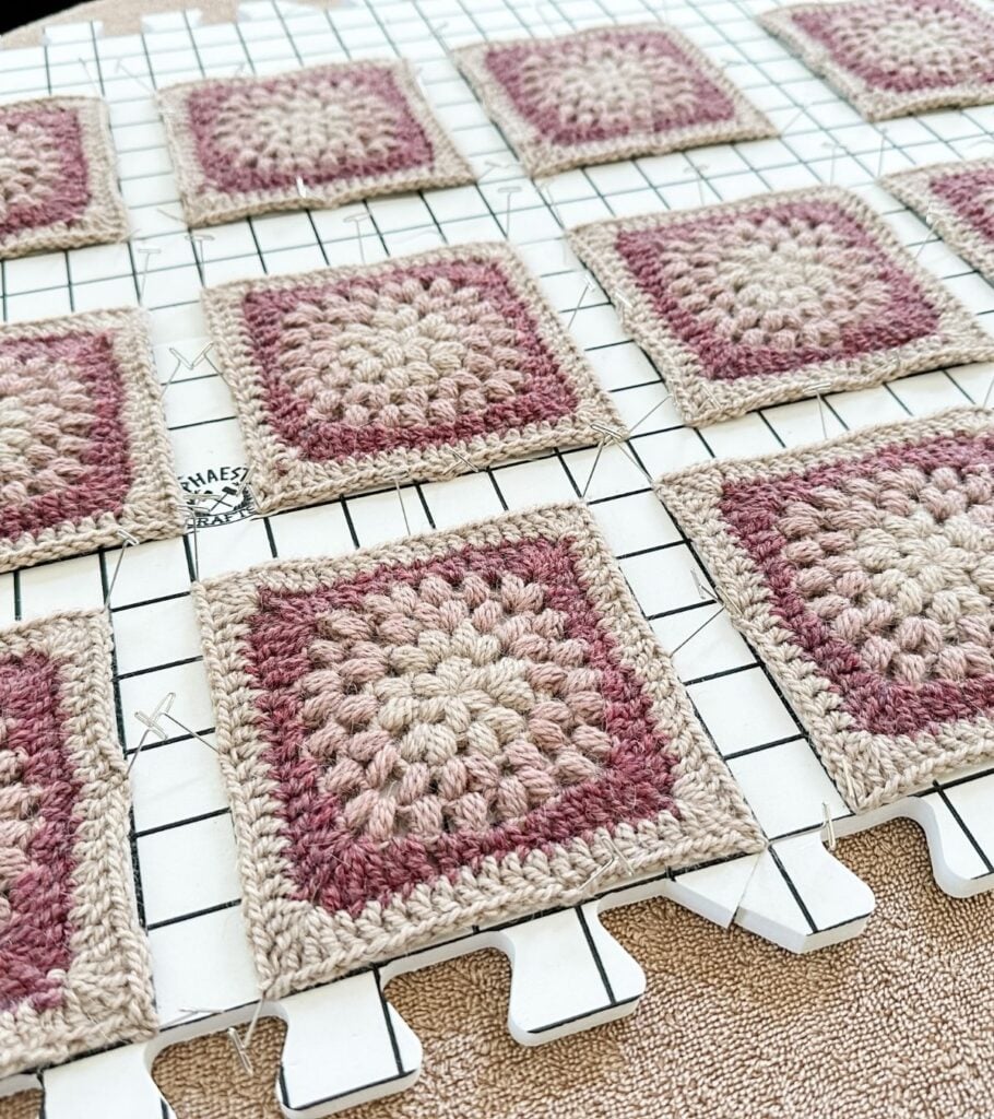 how to block granny squares