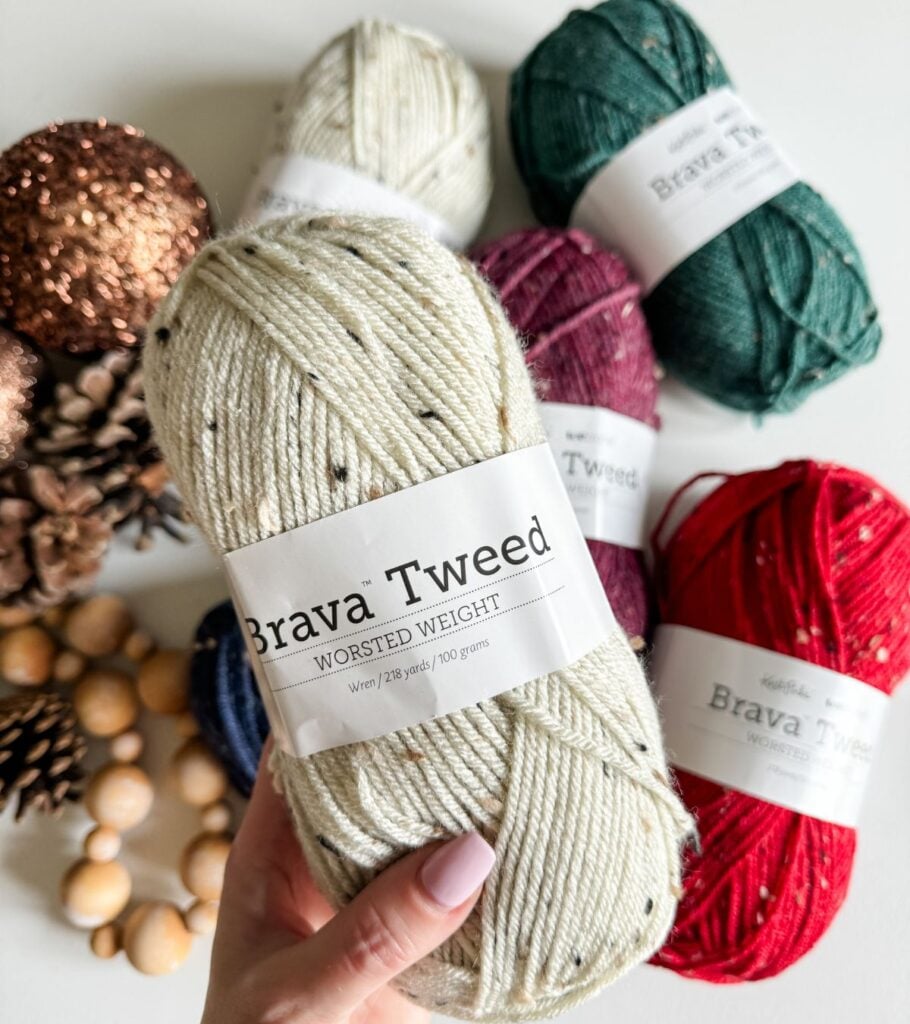brava tweed yarn ball