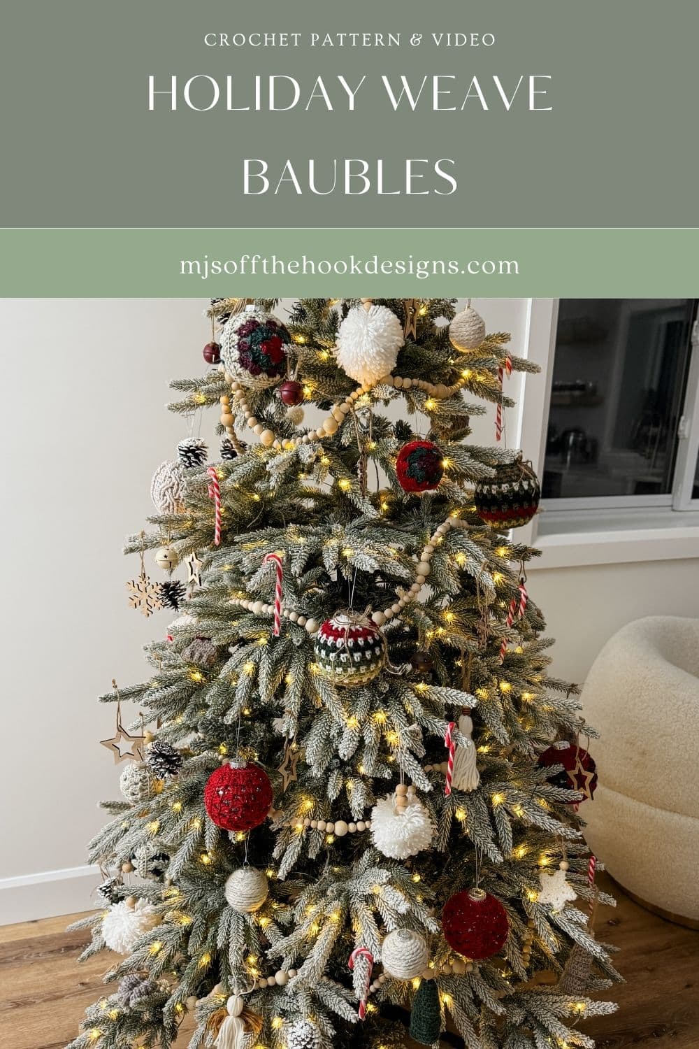 Free Easy Crochet Christmas Ornament Pattern - MJ's off the Hook Designs