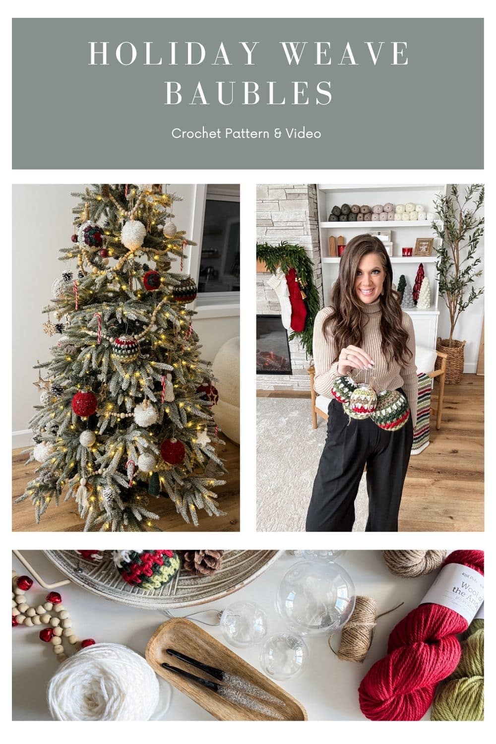 Free Easy Crochet Christmas Ornament Pattern - MJ's off the Hook Designs
