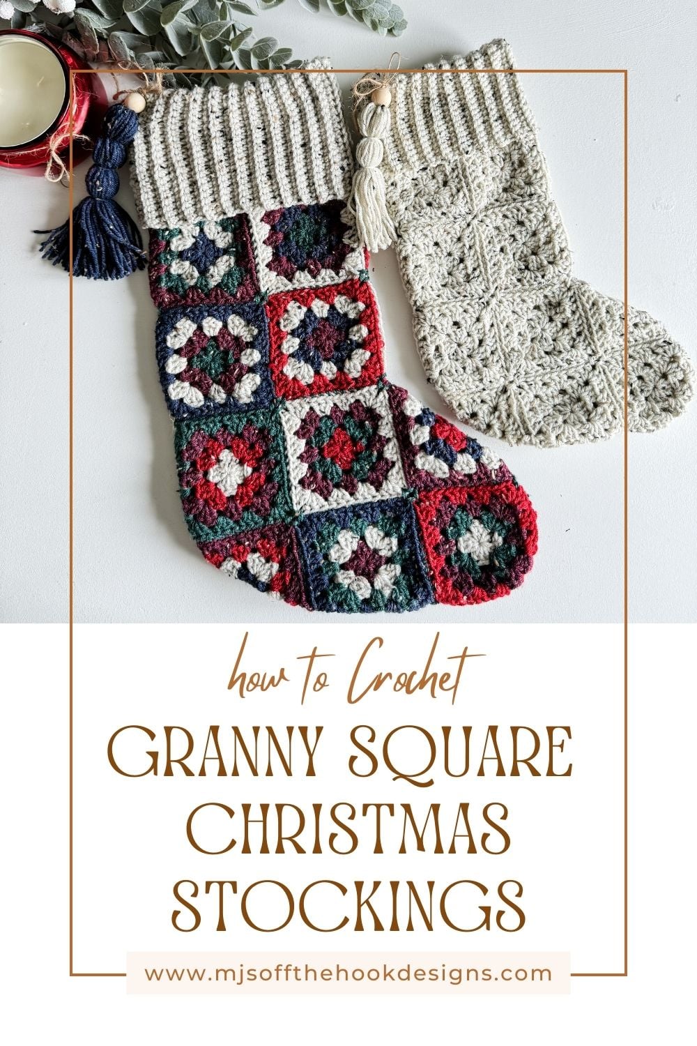 Learn How to Crochet a Christmas Stocking with Granny Squares