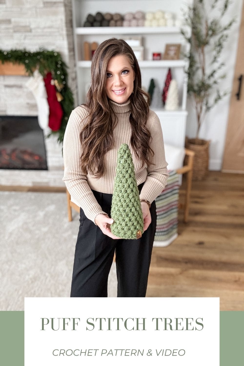 Puff Stitch Crochet Trees - MJ's off the Hook Designs