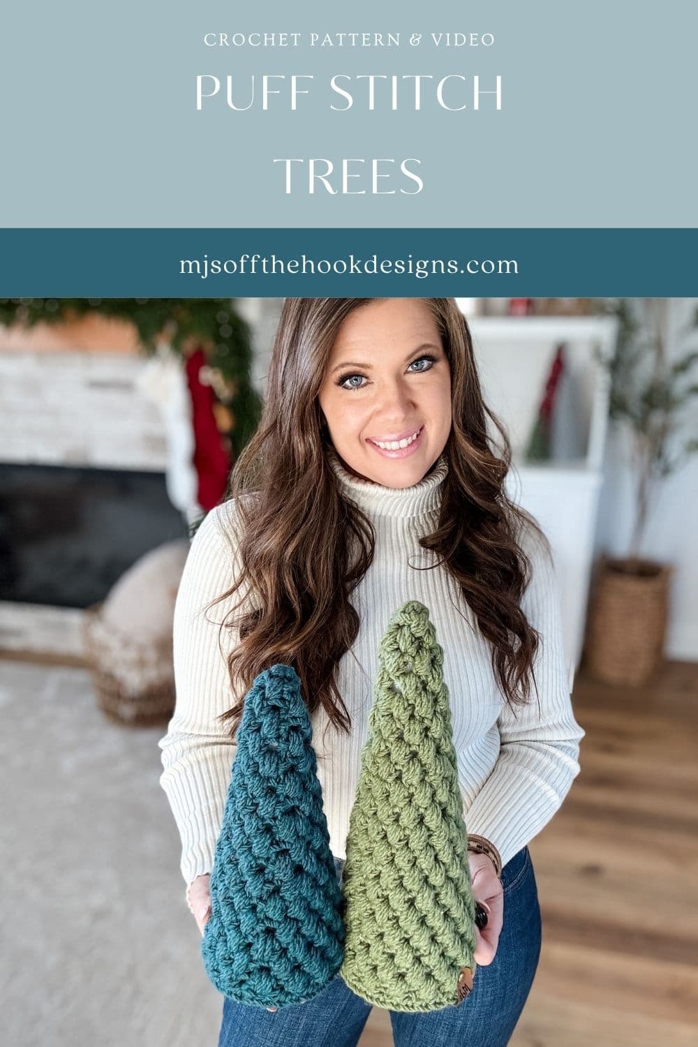 Puff Stitch Crochet Trees - MJ's off the Hook Designs