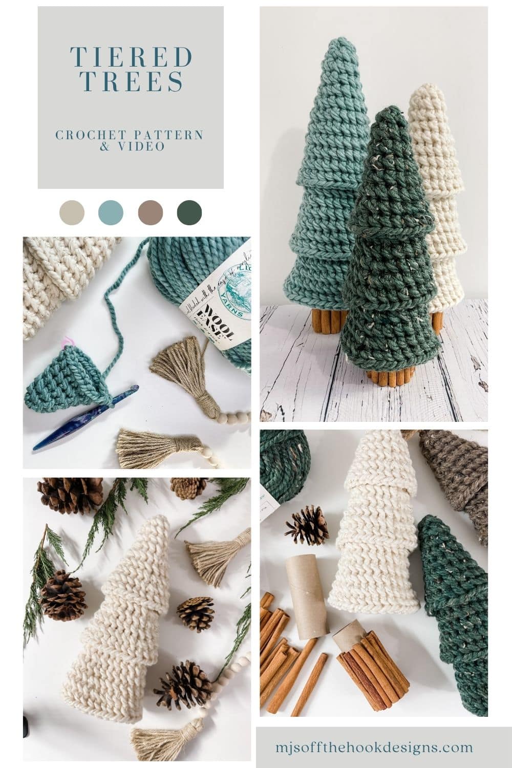 Rustic Farmhouse Tiered Trees - MJ's off the Hook Designs
