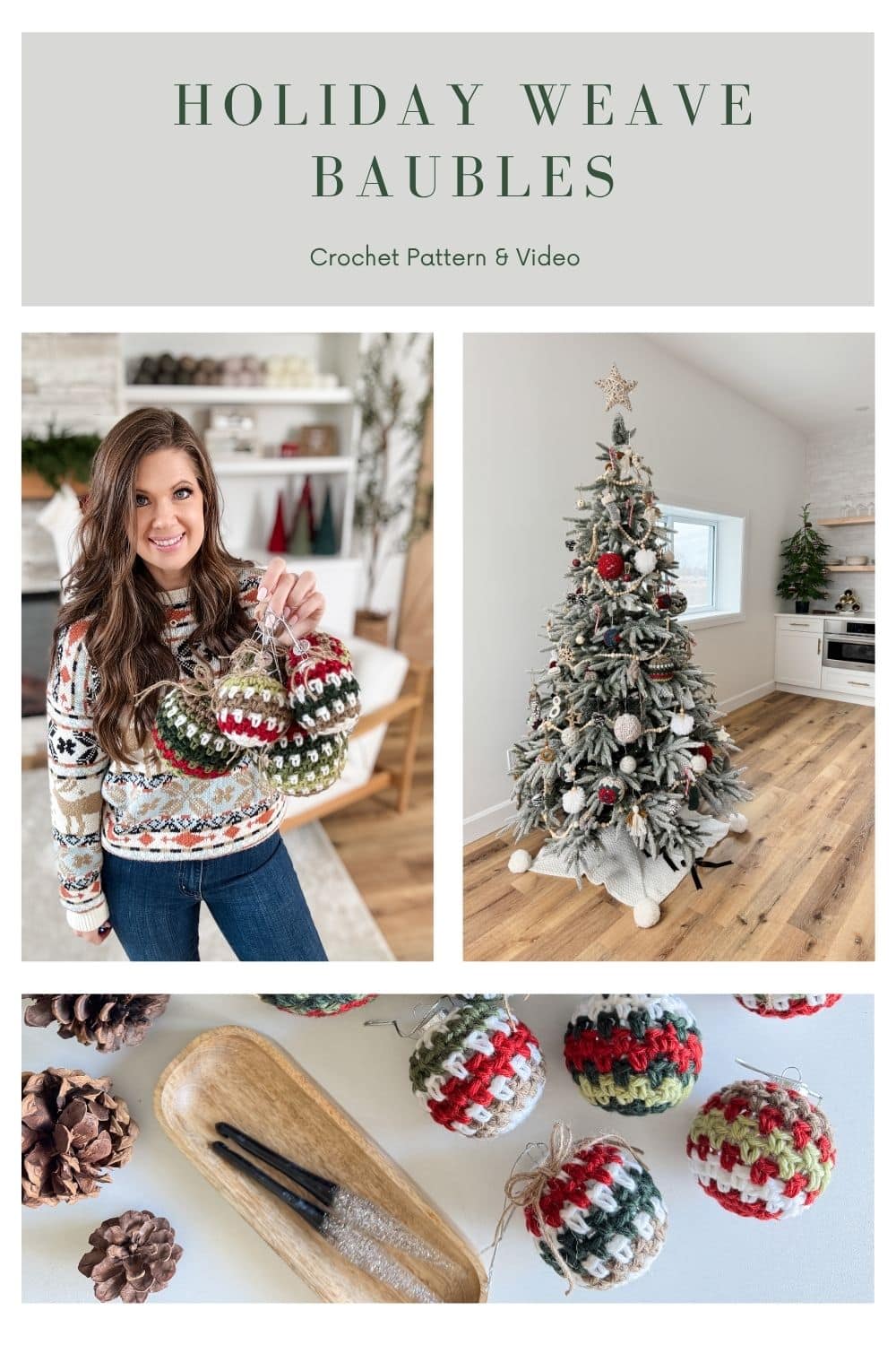 Free Easy Crochet Christmas Ornament Pattern - MJ's off the Hook Designs