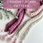 The best Granny Stitch crochet scarf pattern for winter.