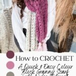 Learn how to crochet a simple and easy Granny Stitch Scarf with a video tutorial.