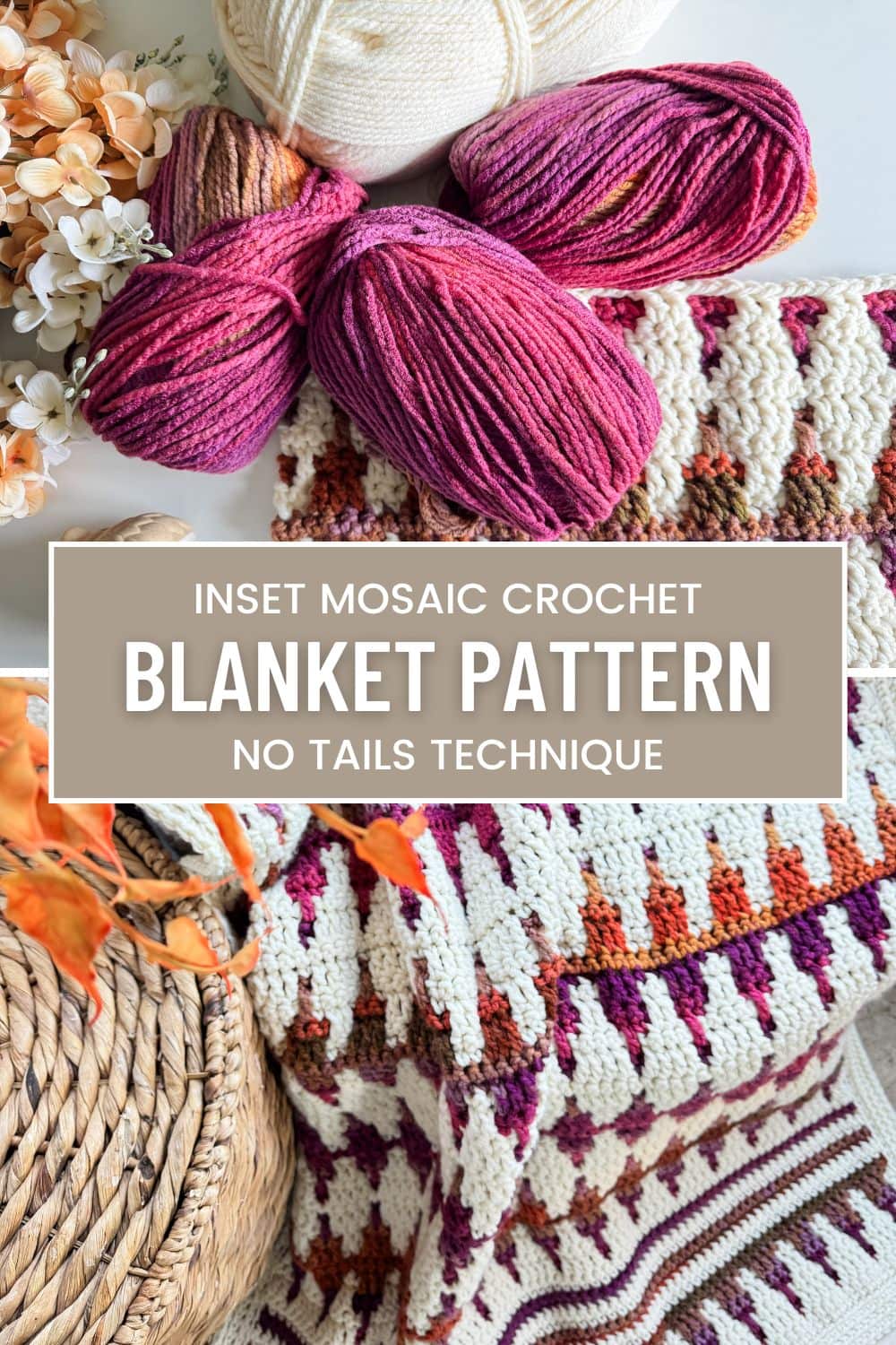 Free Mosaic Crochet Blanket Pattern - MJ's off the Hook Designs