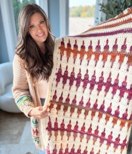 Free Mosaic Crochet Blanket Pattern - MJ's off the Hook Designs