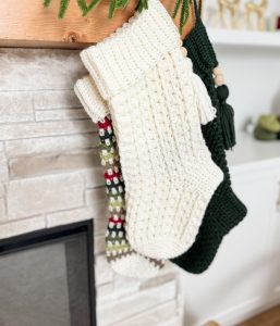 Unique Christmas Crochet Stocking Free Pattern - MJ's off the Hook Designs