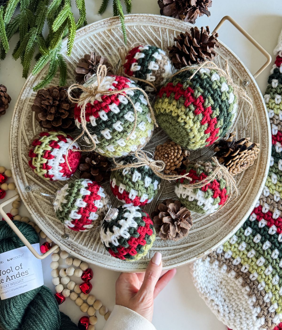 Free Easy Crochet Christmas Ornament Pattern MJ s off the Hook Designs