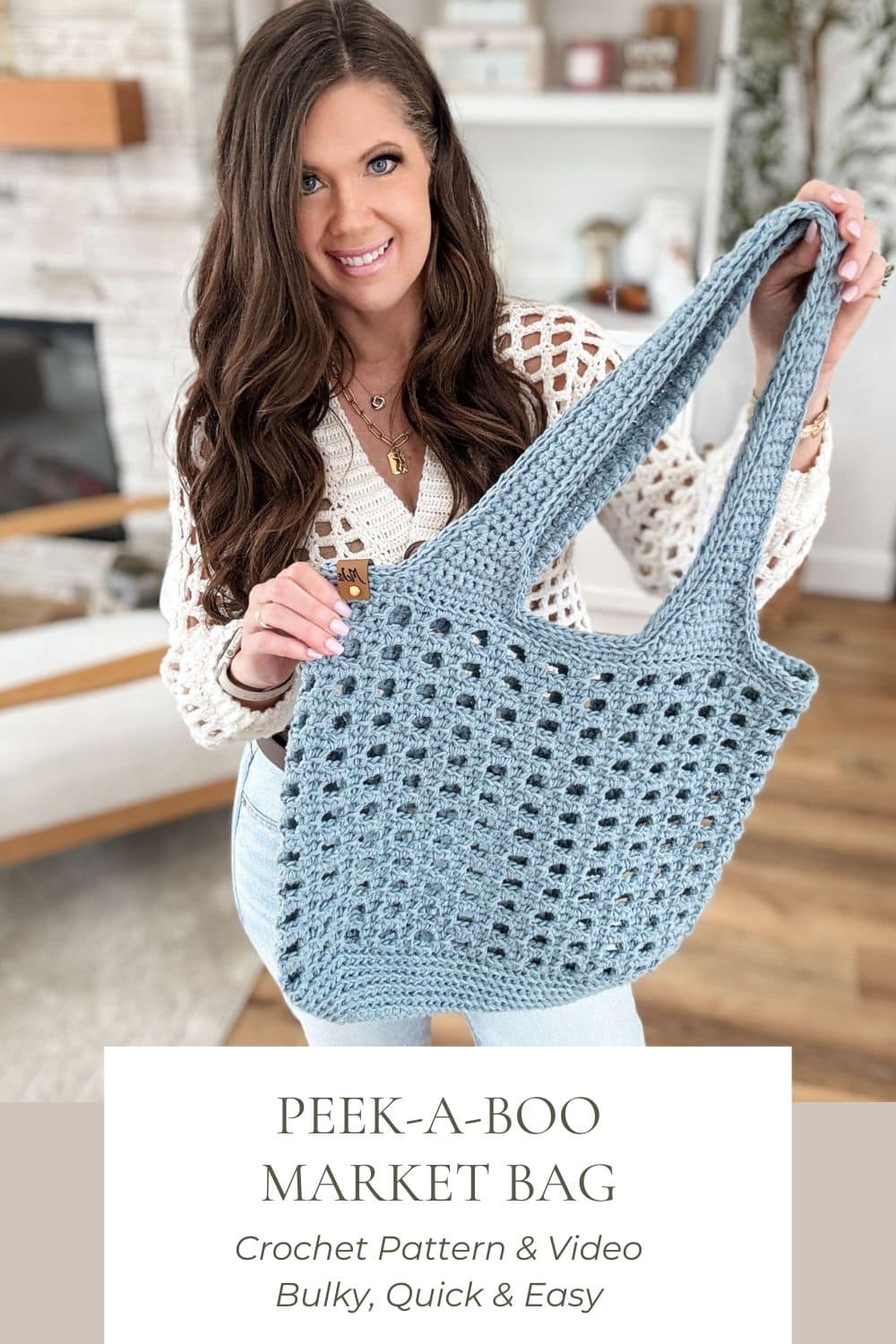 Easy Crochet Mesh Bag Free Pattern