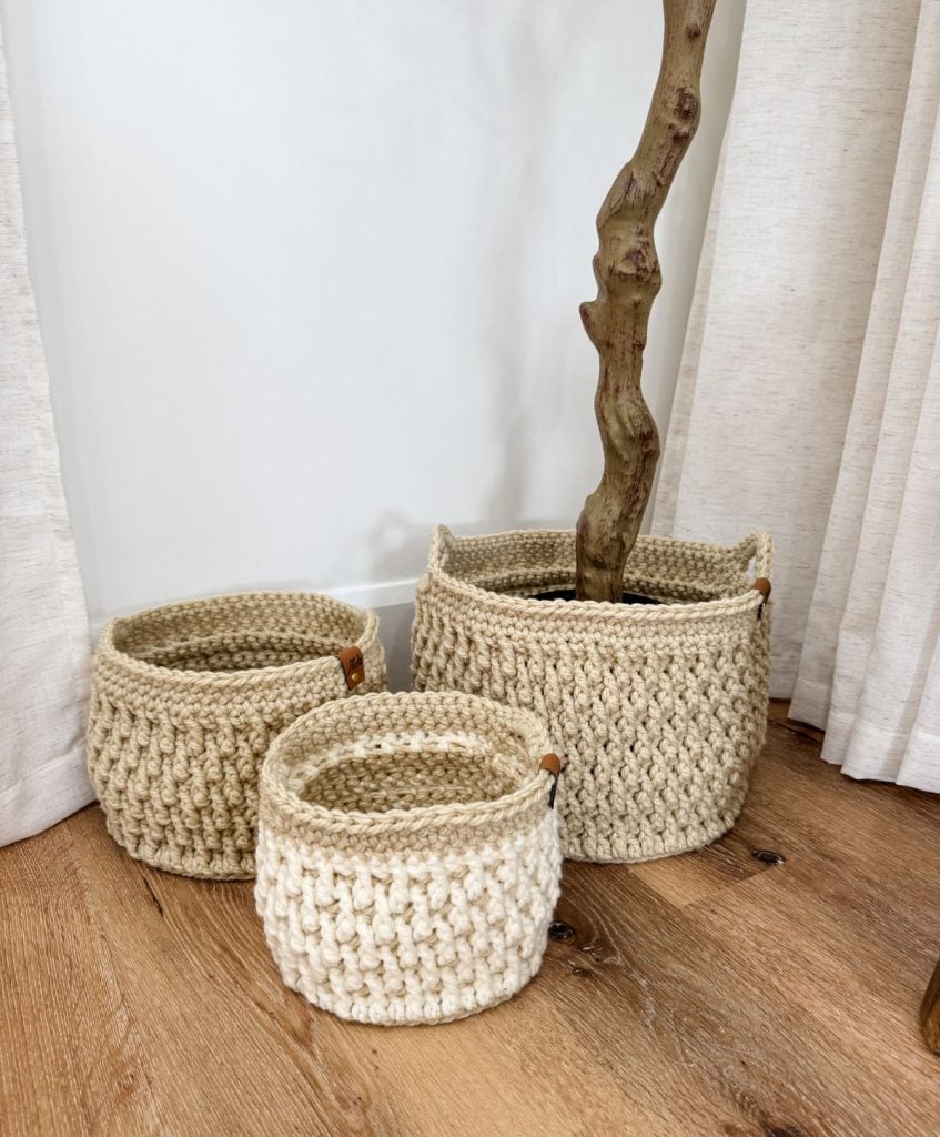 Free Crochet Basket Pattern: Sizes for Every Need - MJ's off
