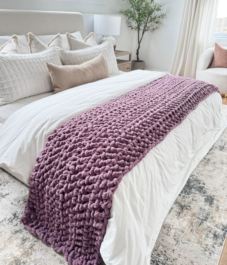Free Crochet Jumbo Blanket Pattern: Snuggle Up in Style - MJ's off the ...