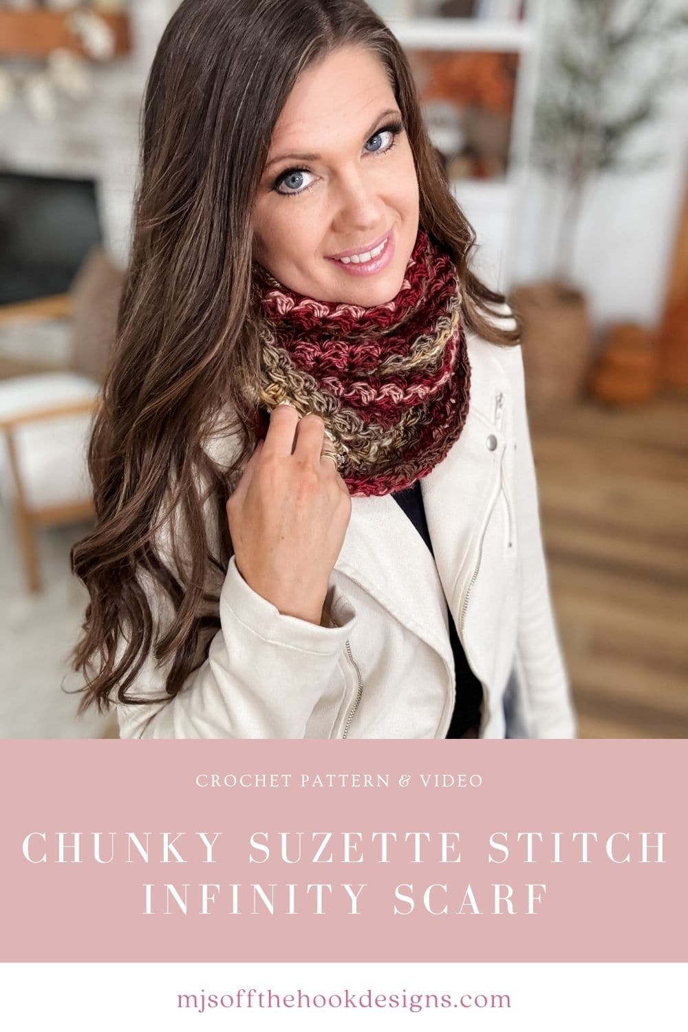 Free Crochet Infinity Scarf Pattern: Easy Accessory Pattern - MJ's off ...