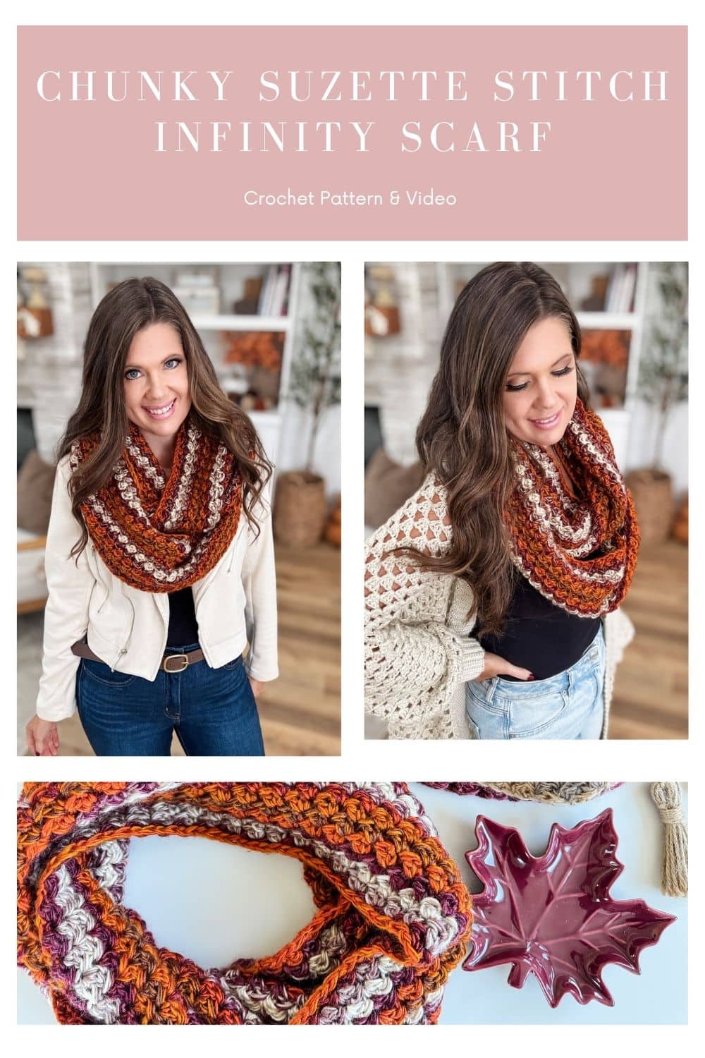 Free Crochet Infinity Scarf Pattern: Easy Accessory Pattern - MJ's off ...