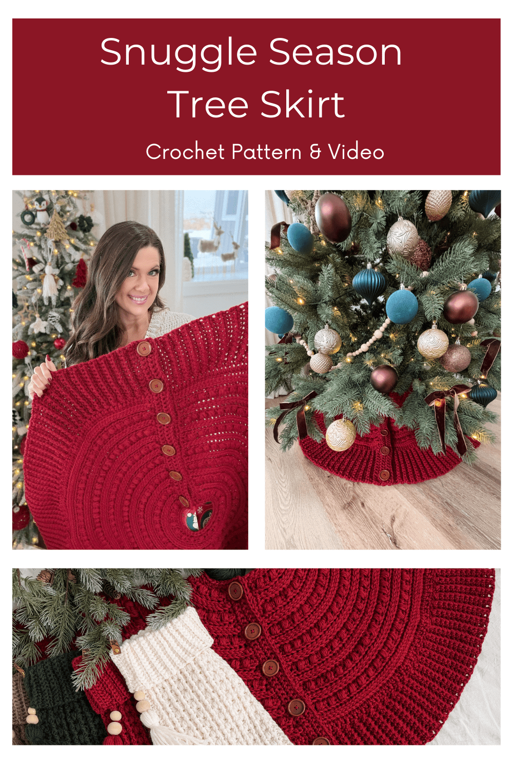 Free Tree Skirt Crochet Pattern for Holiday Charm - MJ's off the Hook ...
