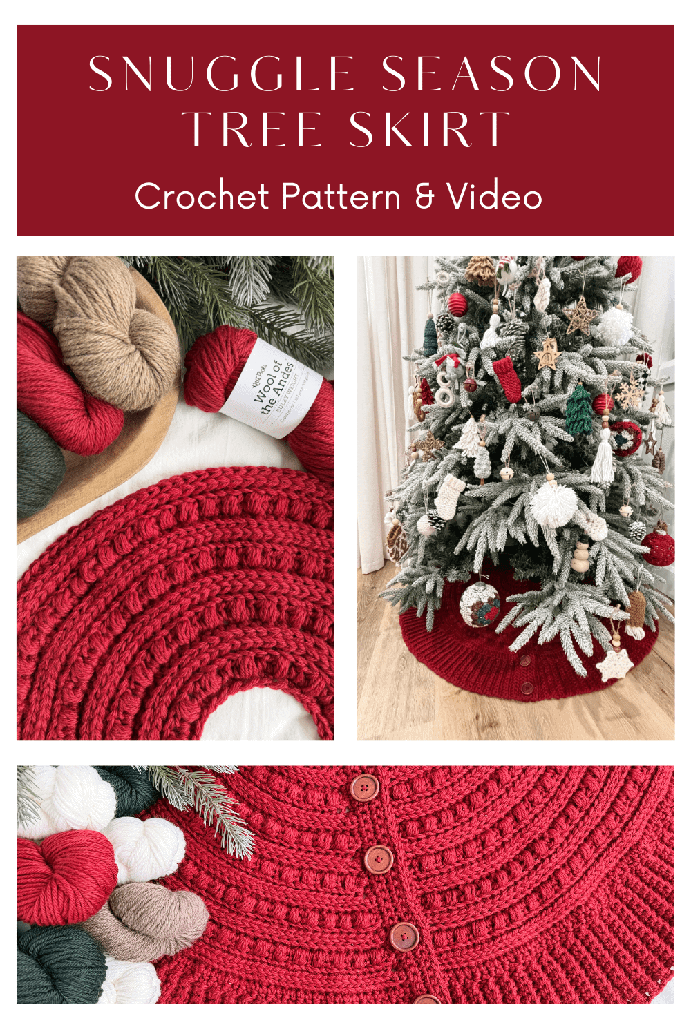 Free Tree Skirt Crochet Pattern for Holiday Charm - MJ's off the Hook ...