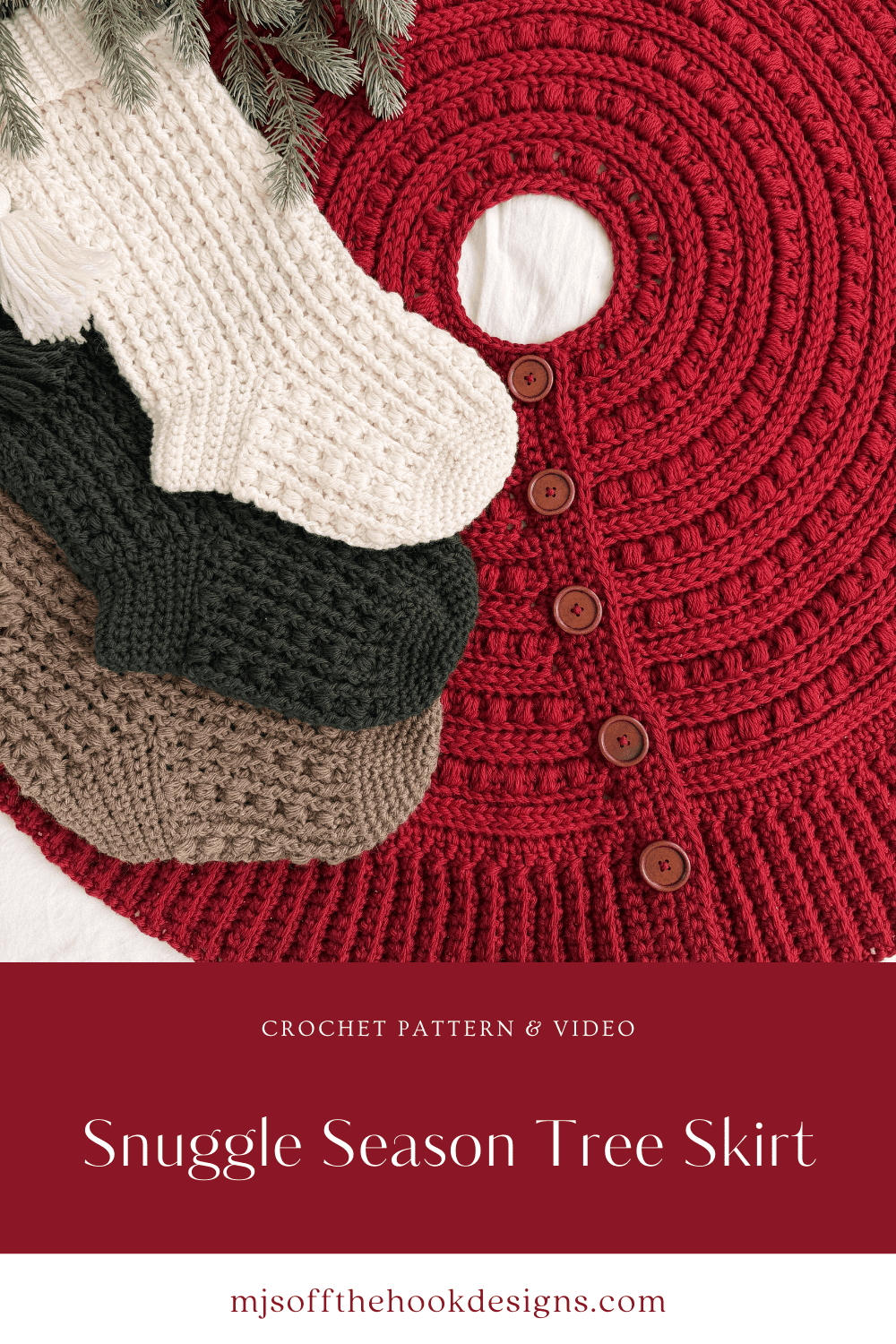 Free Tree Skirt Crochet Pattern for Holiday Charm - MJ's off the Hook ...