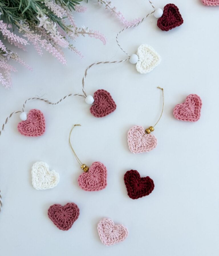 Simply Sweet Heart Applique Crochet Pattern