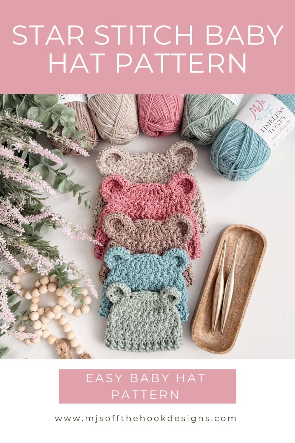 Free Crochet Baby Bear Hat Pattern: Easy Pattern - MJ's off the Hook ...