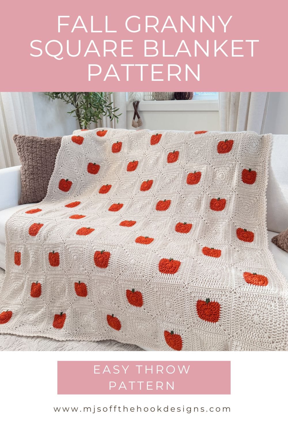 Alternative Pattern Design Color Pumpkin Patch Blanket: Free Crochet Pumpkin Blanket Pattern - MJ's off ...