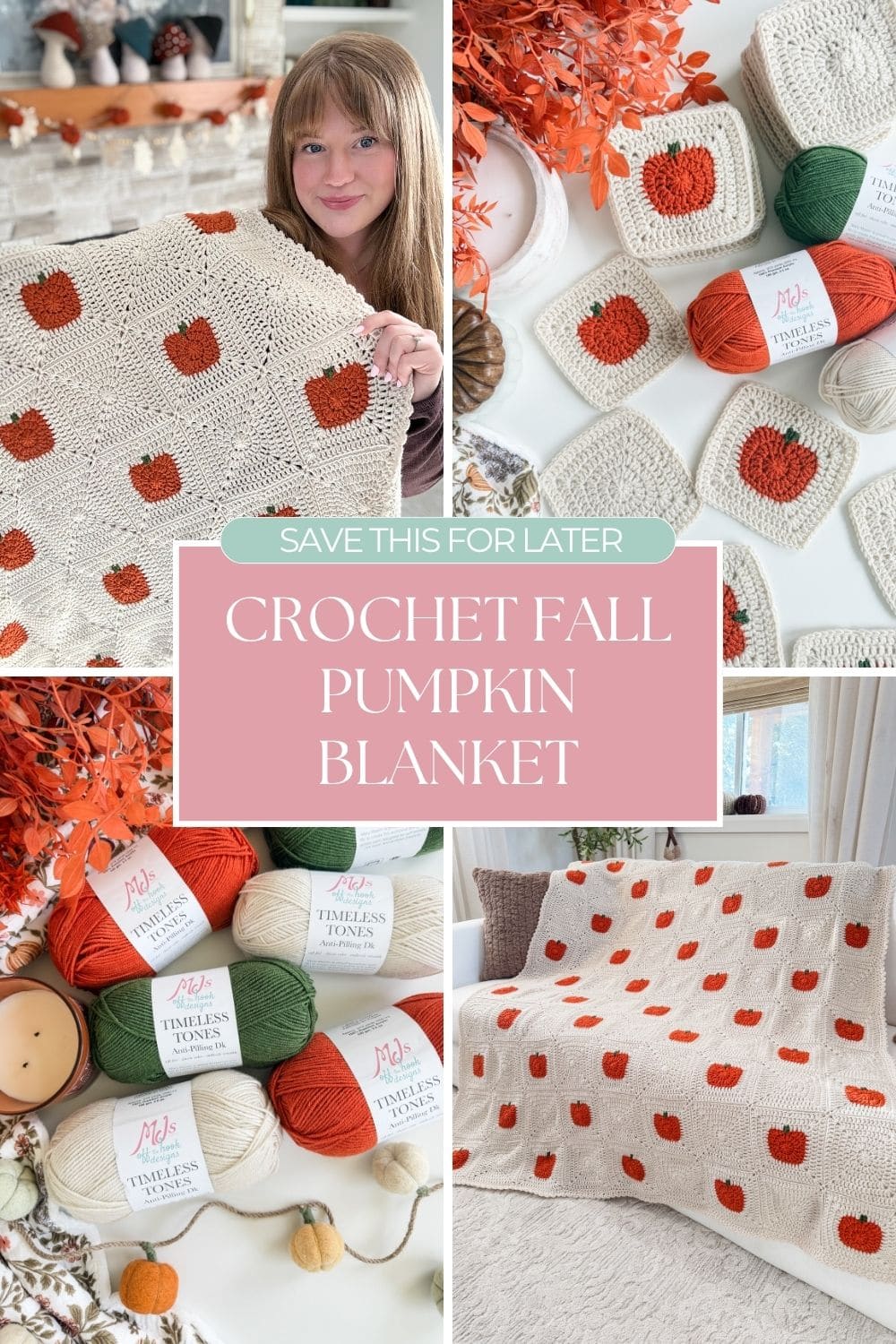 Alternative Pattern Design Color Pumpkin Patch Blanket: Free Crochet Pumpkin Blanket Pattern - MJ's off ...